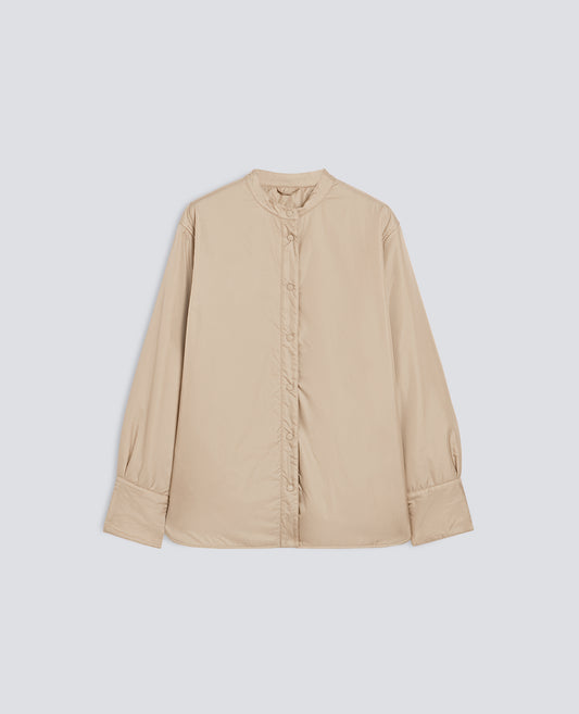 SUR-CHEMISE -GLUE- EN NYLON MATELASSEE AVEC OUATE THERMORE - BEIGE - ASPESI