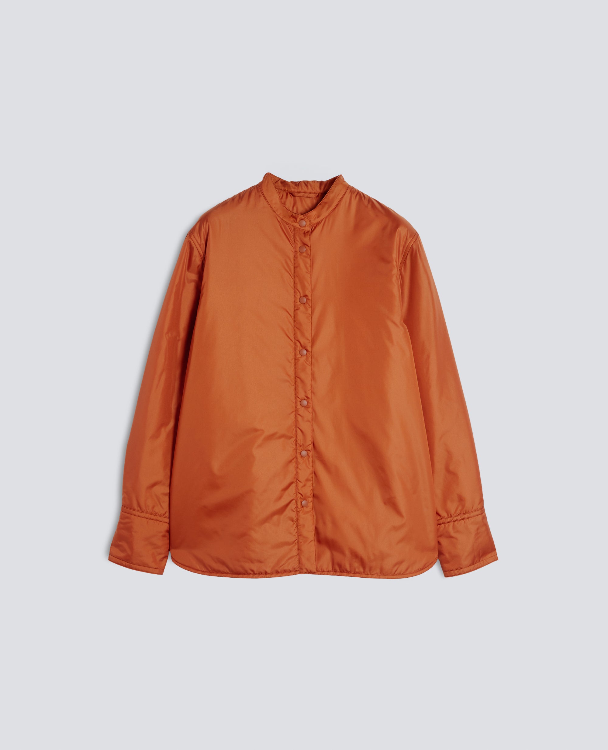 OVERSHIRT GLUE IN NYLON IMBOTTITA CON OVATTA THERMORE® - ARANCIO - ASPESI