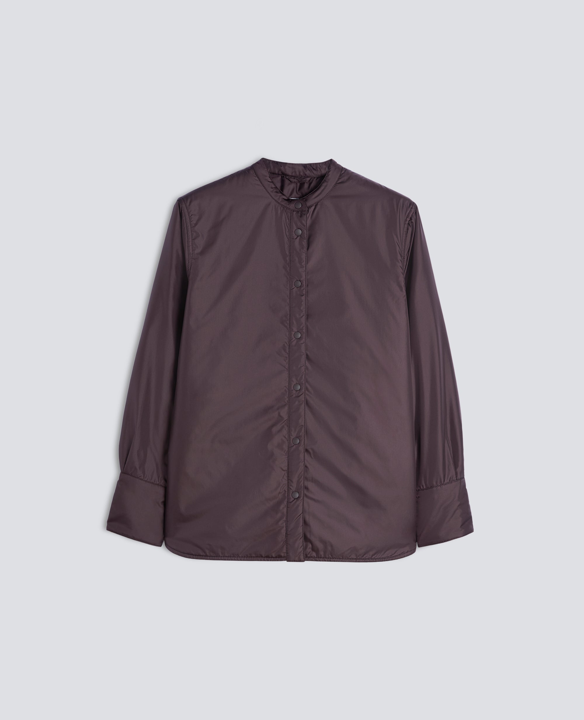 OVERSHIRT GLUE IN NYLON IMBOTTITA CON OVATTA THERMORE® - MARRONE - ASPESI