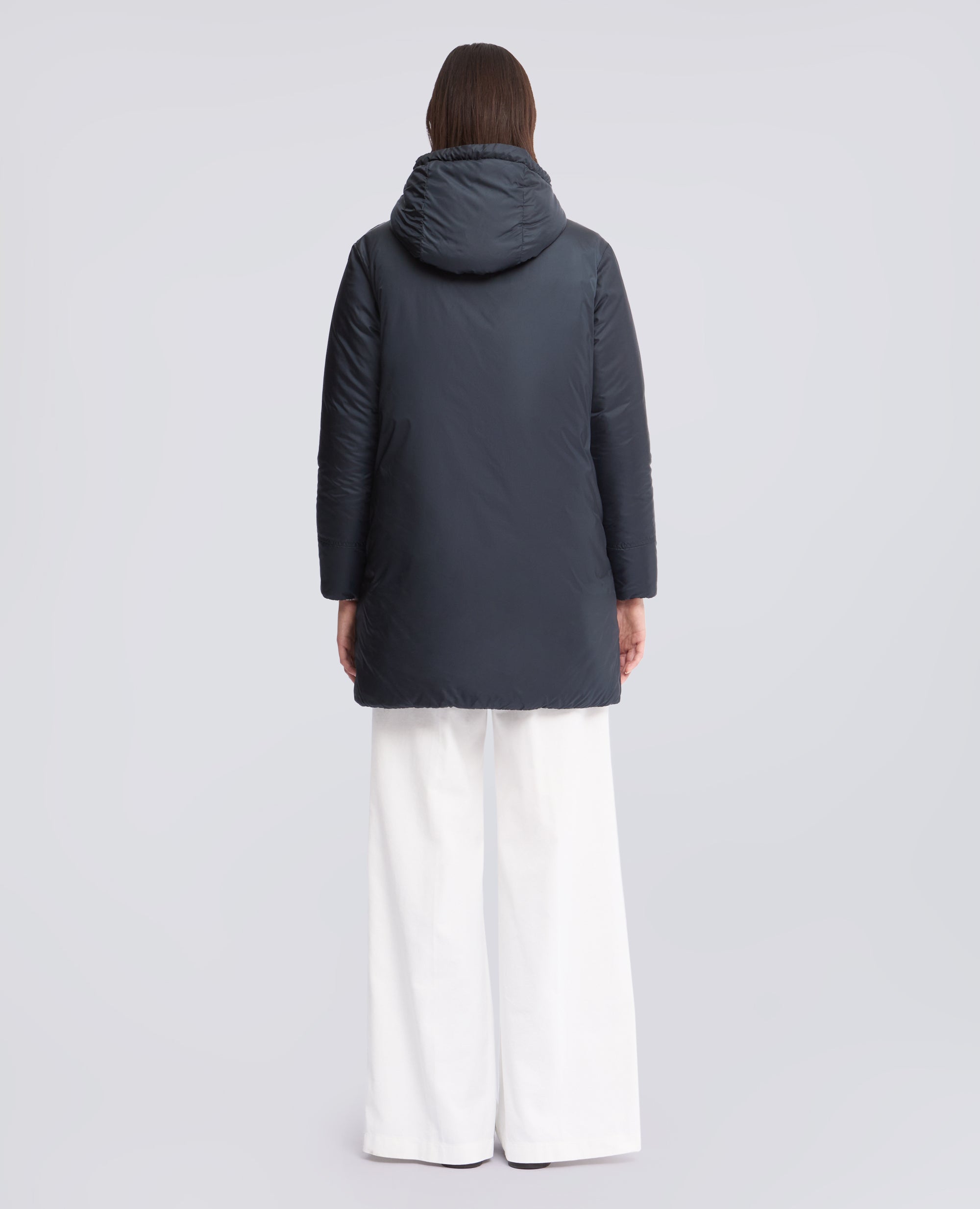 PARKA IN NYLON IMBOTTITO CON OVATTA - BLU - ASPESI