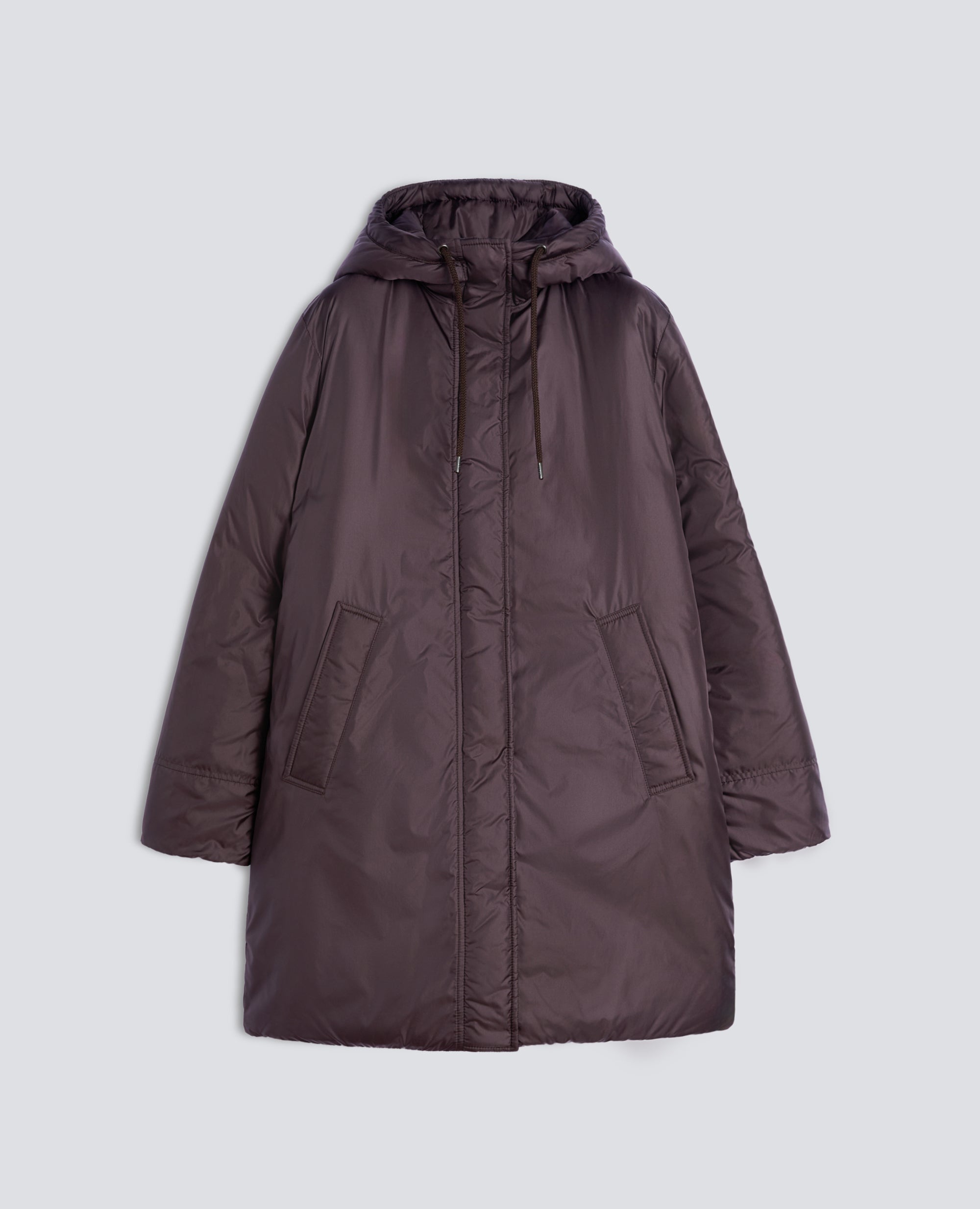 PARKA IN NYLON IMBOTTITO CON OVATTA - MARRONE - ASPESI