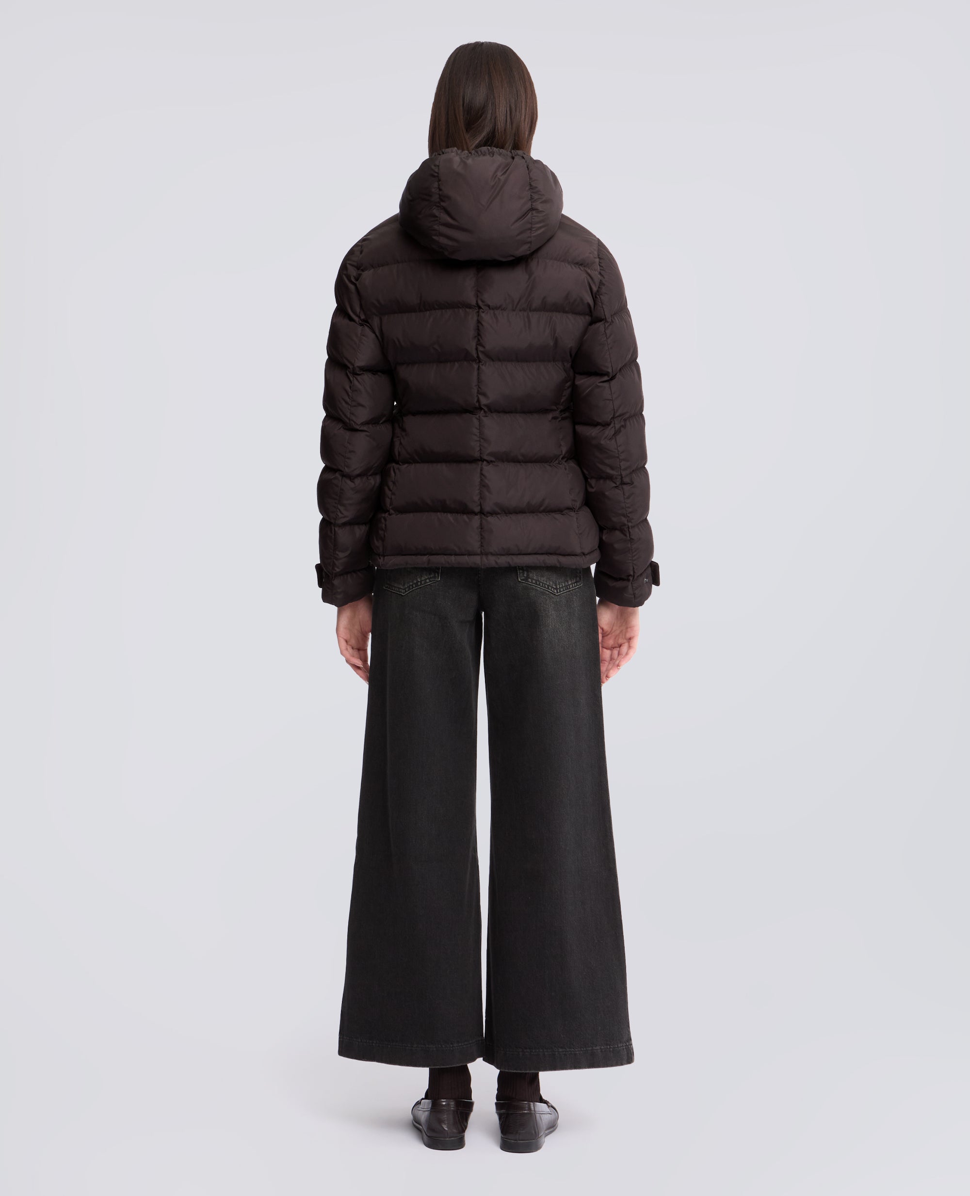 GESTEPPTES BLOUSON AUS NYLON, WATTIERT MIT WATTIERUNG - BRAUN - ASPESI