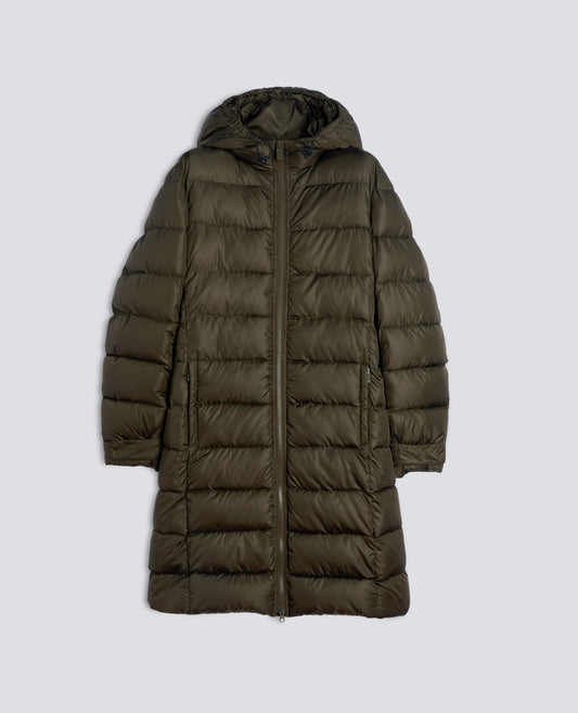 QUILTED RECYCLED NYLON COAT - GREEN - ASPESI