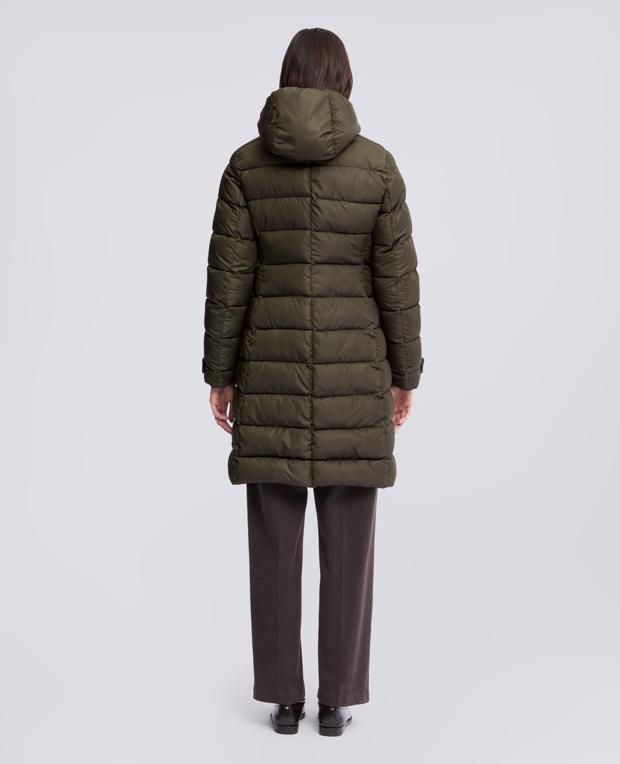CAPPOTTO TRAPUNTATO IN NYLON RICICLATO - VERDE - ASPESI