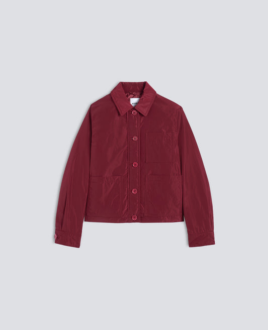 CHAQUETA DE TEJIDO TECNICO CON ACOLCHADO DE GUATA THERMORE® - ROSSO - ASPESI