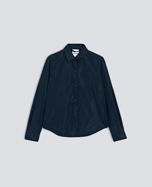 CHEMISE NON DOUBLEE EN TISSU TECHNIQUE - BLU - ASPESI