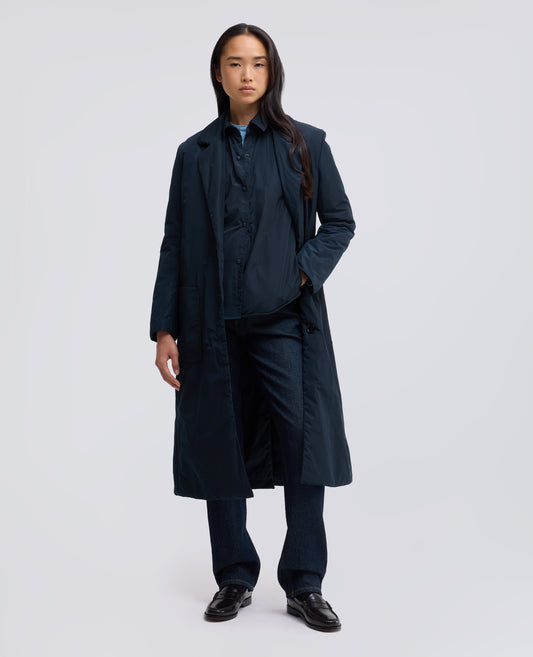CHEMISE NON DOUBLEE EN TISSU TECHNIQUE - BLU - ASPESI