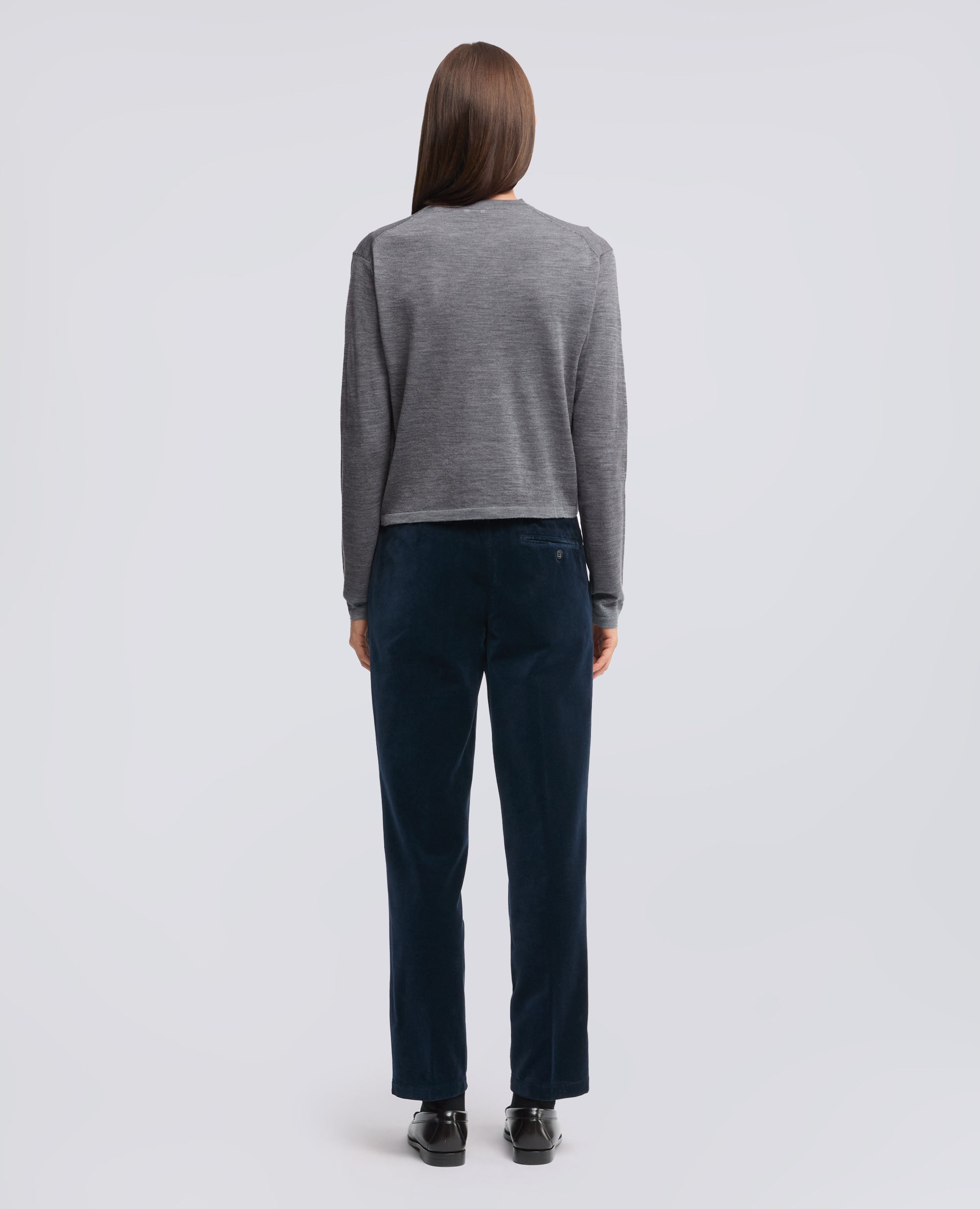 CARDIGAN IN LANA MERINO - GRIGIO - ASPESI