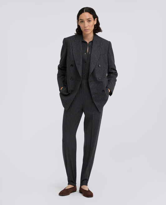 CHAQUETA DE PUNTO EN LANA Y CACHEMIRA - GRIGIO - ASPESI