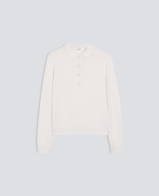 POLOSHIRT MIT LANGEN ARMELN AUS REINEM KASCHMIR - NATURALE - ASPESI