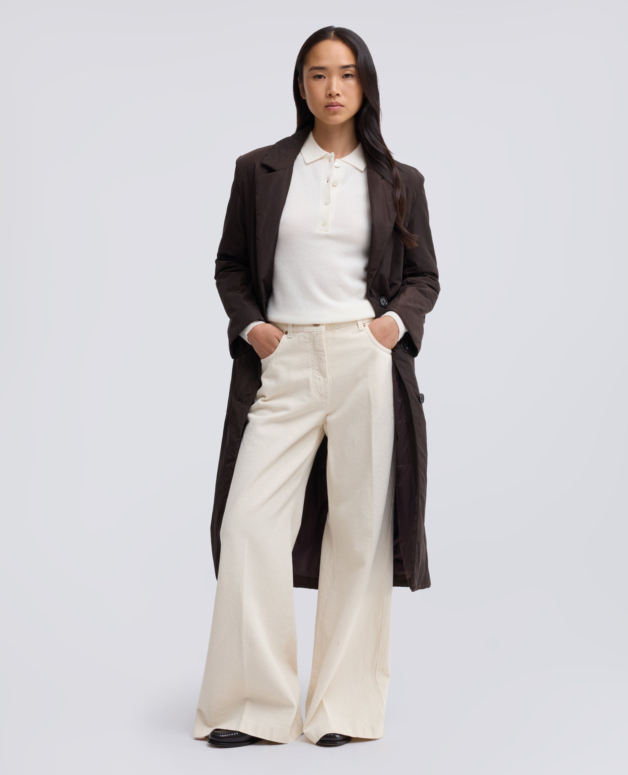 POLO A MANICHE LUNGHE IN PURO CASHMERE - NATURALE - ASPESI