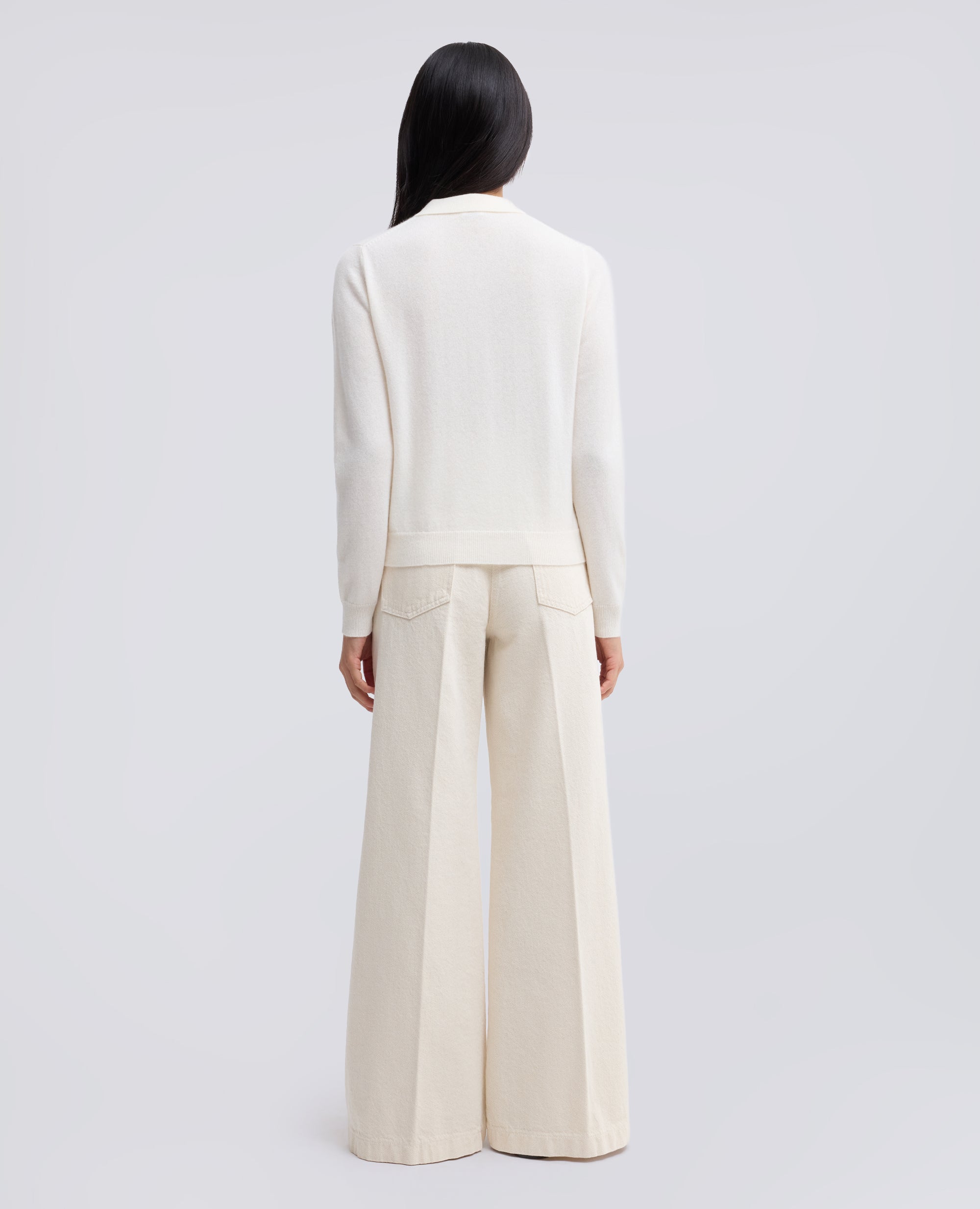 POLO A MANICHE LUNGHE IN PURO CASHMERE - NATURALE - ASPESI