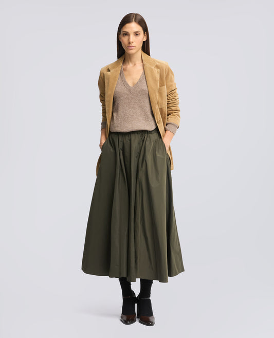 PULLOVER MIT V-AUSSCHNITT AUS WOLLE, YAK UND KASCHMIR - BEIGE - ASPESI