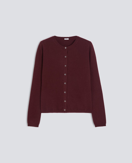 PURE CASHMERE CARDIGAN - RED - ASPESI