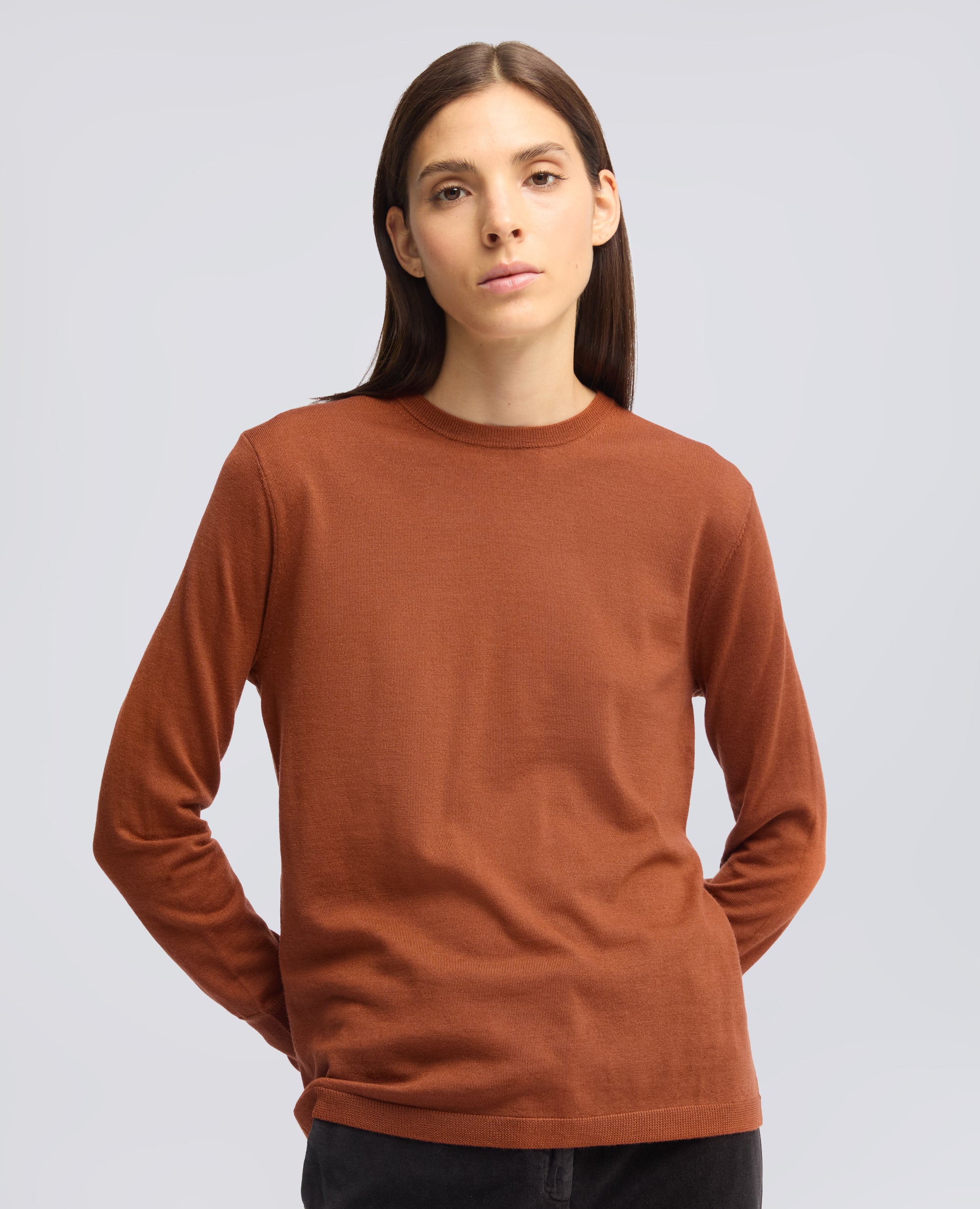 MAGLIA GIROCOLLO IN LANA MERINO - ARANCIO - ASPESI