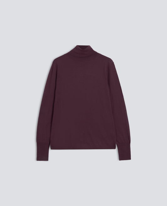 MERINO WOOL TURTLENECK JUMPER - ROSSO - ASPESI