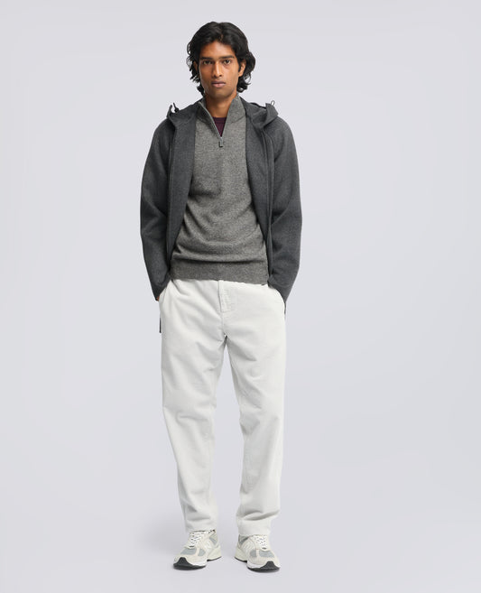 WOOL, YAK AND CASHMERE HIGH-NECKED JUMPER - GRIGIO - ASPESI