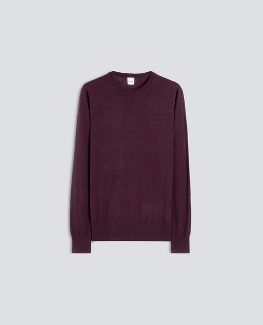 MERINO WOOL CREW-NECK JUMPER - ROSSO - ASPESI